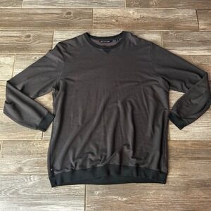 Travis Mathew Mens Charcoal Heather Long Sleeve‎ Pullover Sweatshirt XXL